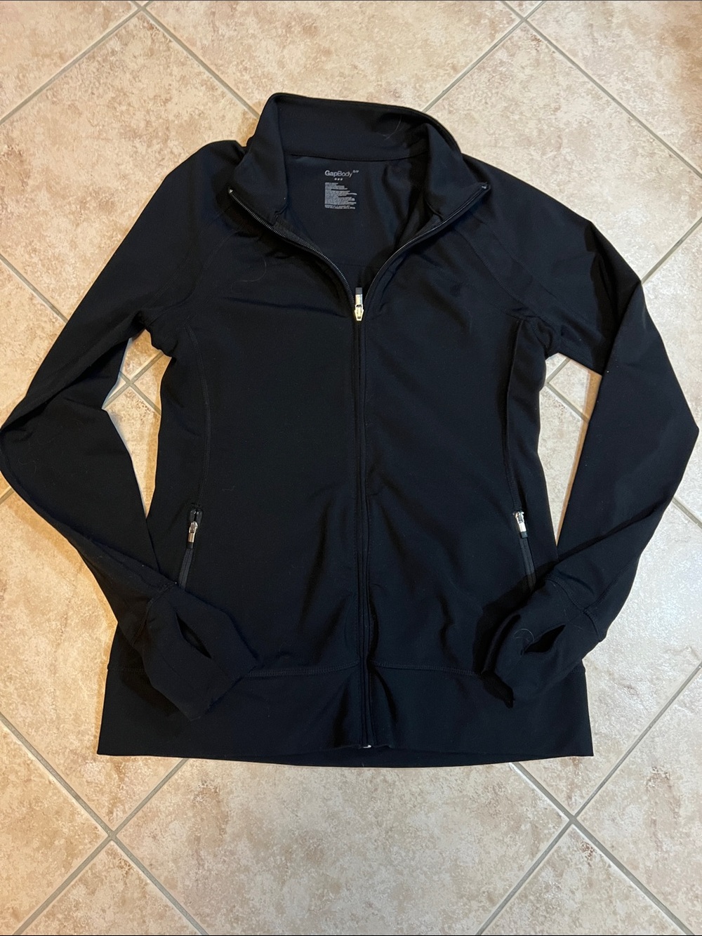 GAP Women's Black Full-Zip Utility Jacket